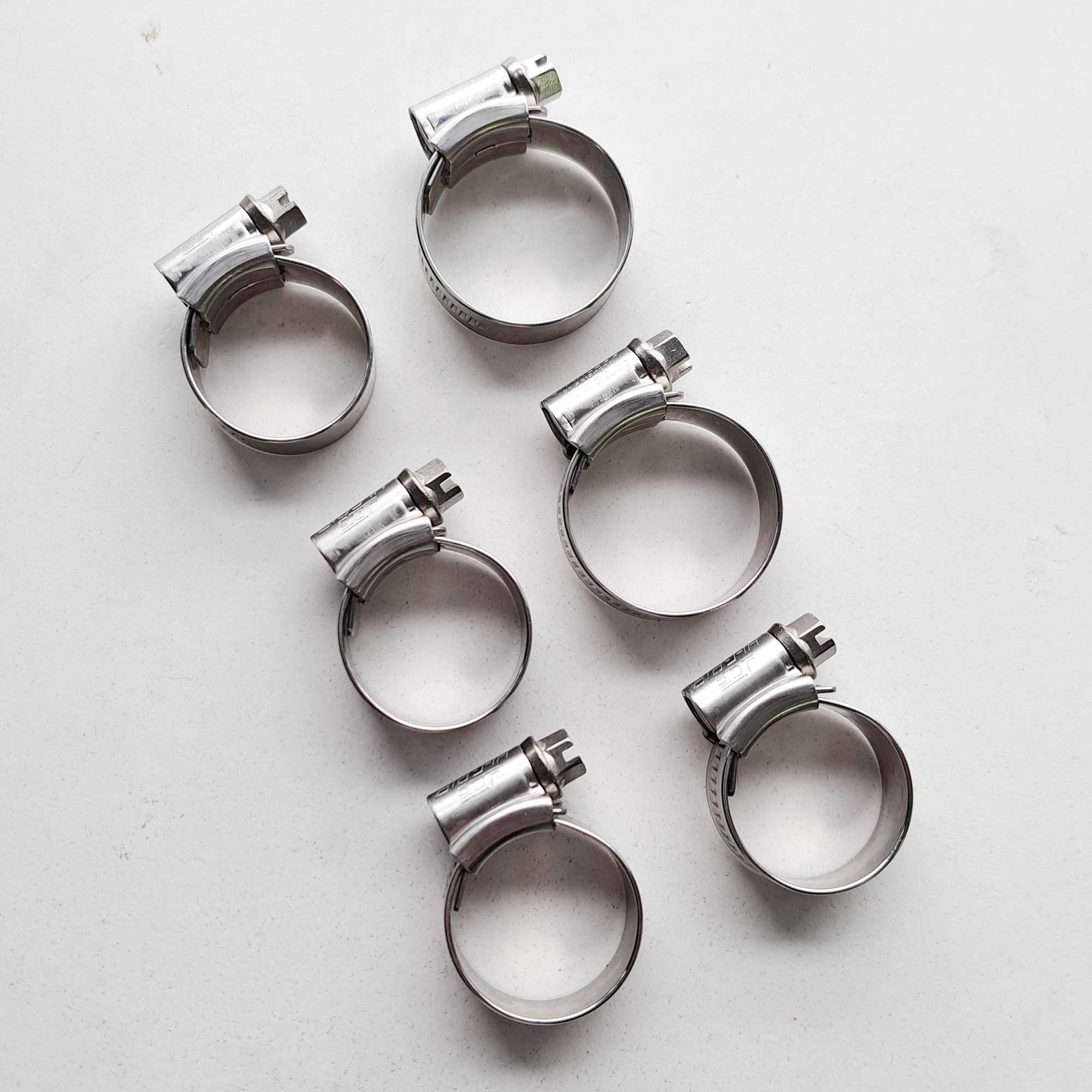 Samco - Clamp Kit (Radiator Hose) - KTM SXF250/350 23-26, EXCF250/350 24-26, XCF250/350 23-26, Husqvarna FC250/350 23-26,  FE250/350 24-26, FX350 23-26, Gas Gas MCF250/350 24-26, ECF250/350 24-26, EXF250/350 24-26