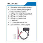 Oxford - Junction Box 12V - 4 Fused Power Outlets