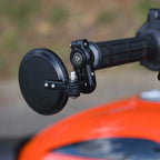 Oxford - Fold-Away Bar End Mirror SET - Black (OX514)