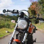Oxford - Fold-Away Bar End Mirror SET - Black (OX514)