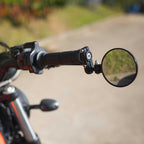 Oxford - Fold-Away Bar End Mirror SET - Black (OX514)