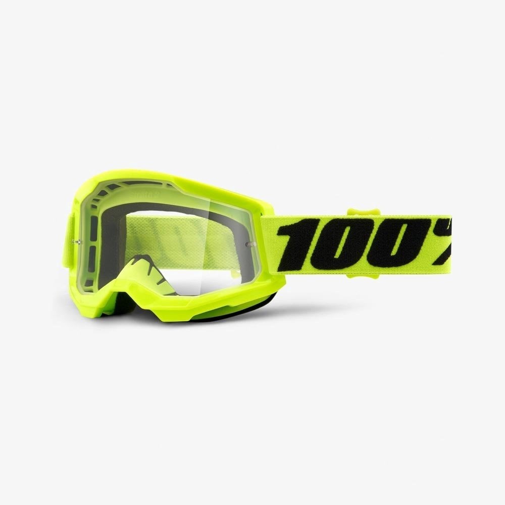 100% MX | MTB Goggles - Strata-2 (FLUO YELLOW)