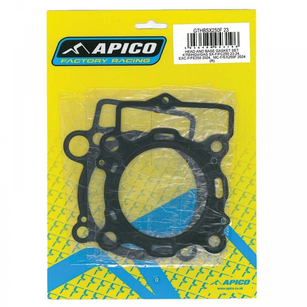 Apico - Top End Gasket Kit - KTM SXF250 23-25, EXCF250 24-25, Husqvarna FC250 23-25, FE250 24-25, Gas Gas MCF250 24-25, ECF250 24-25, EXF250 24-25