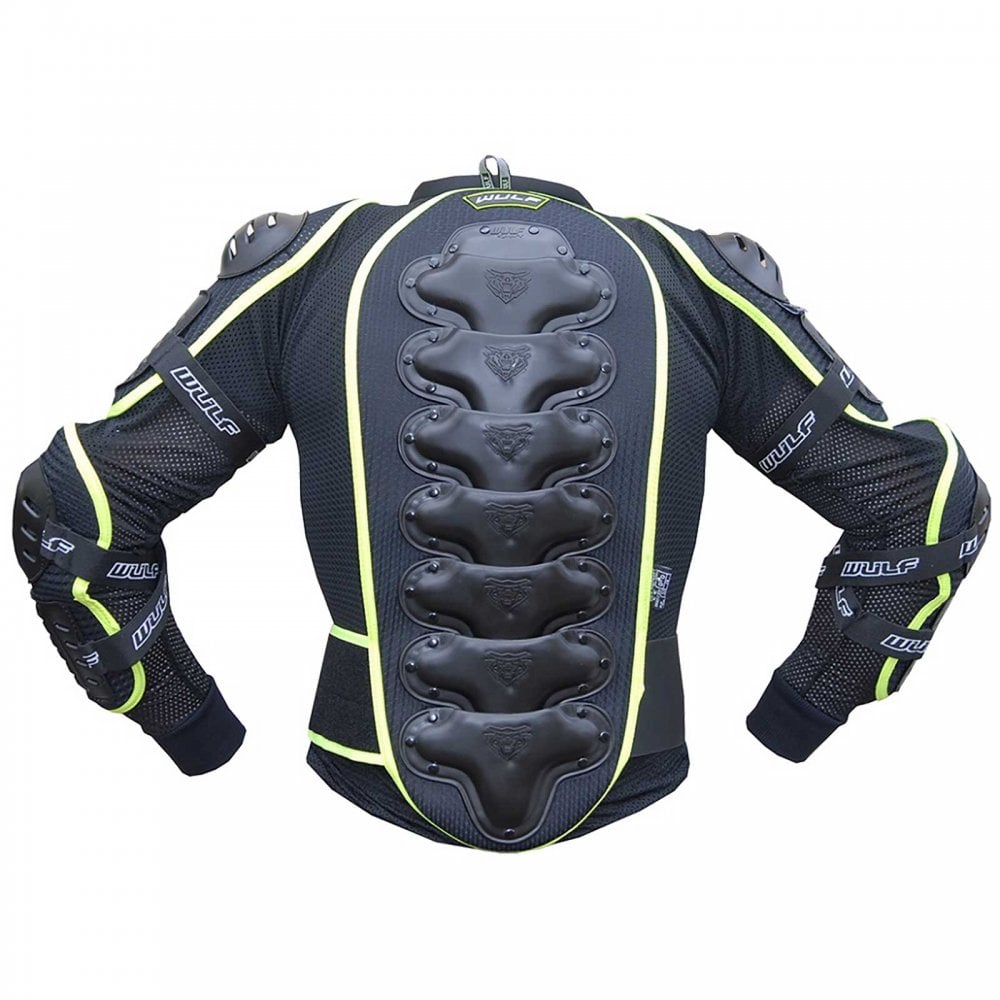 Wulfsport (Armour) Youth Jacket (Black/Fluo Yellow)
