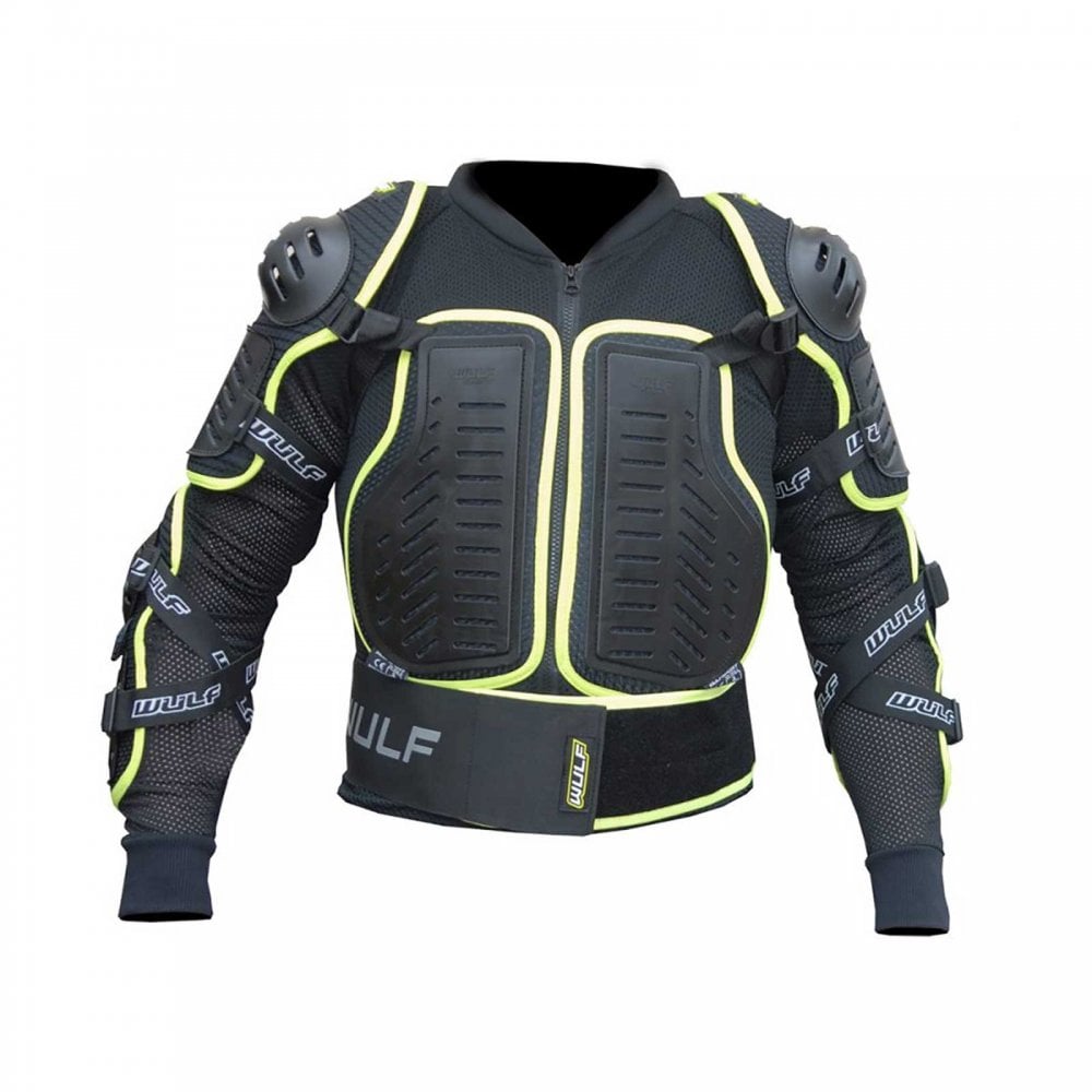Wulfsport (Armour) Youth Jacket (Black/Fluo Yellow)