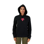 FOX Racing Women's Hoodie - FOX HEAD Fleece Pullover (Black/Pink)