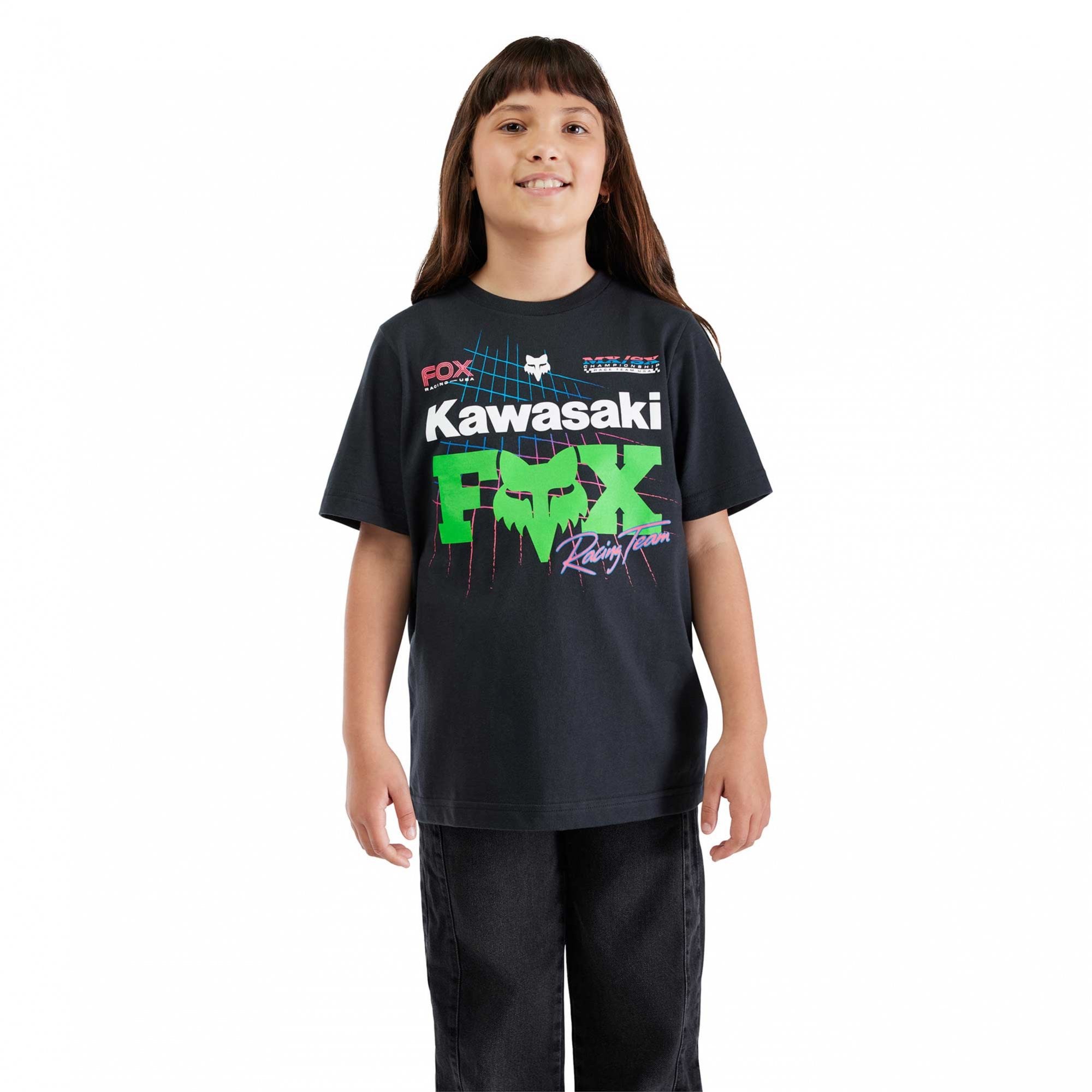 Fox (SALE) Youth T-Shirt - KAWASAKI Tee (Black)
