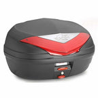 Kappa (Top Box) Monolock - K466N2 (Version 2) Black - Red Reflector - (46L)