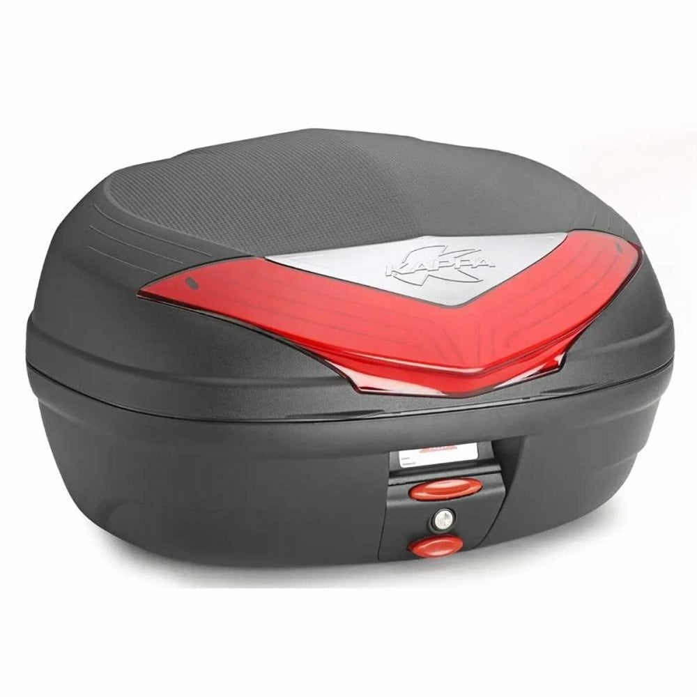 Kappa (Top Box) Monolock - K466N2 (Version 2) Black - Red Reflector - (46L)