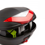 Kappa (Top Box) Monolock - K466N2 (Version 2) Black - Red Reflector - (46L)