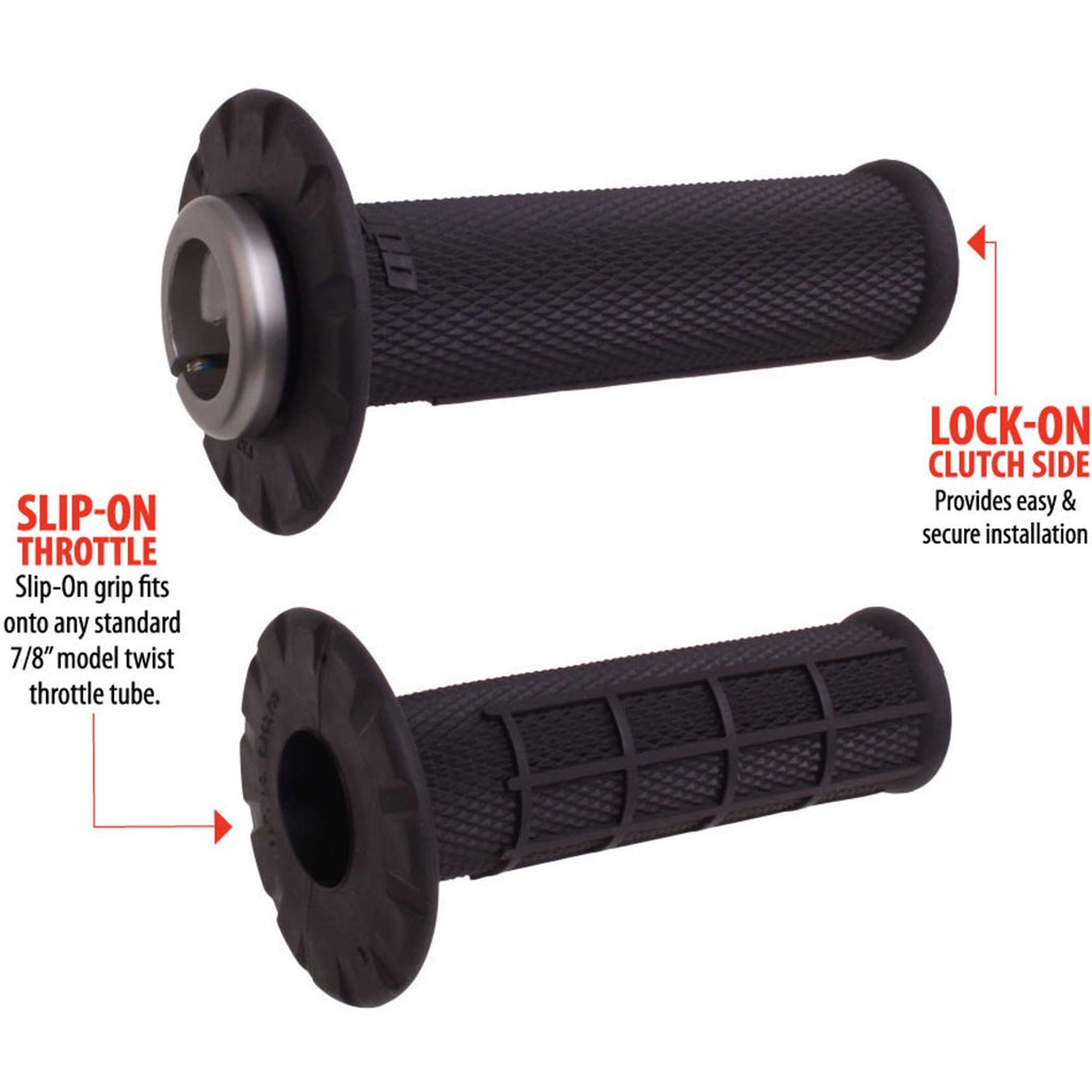 ODI (Grips) Lock-On/Glue-On - Half Waffle - STARK/Sur-Ron/Talaria