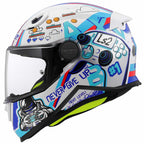 LS2 Motorcycle Youth Helmet - FF812 Kid Next Level (White/Blue)
