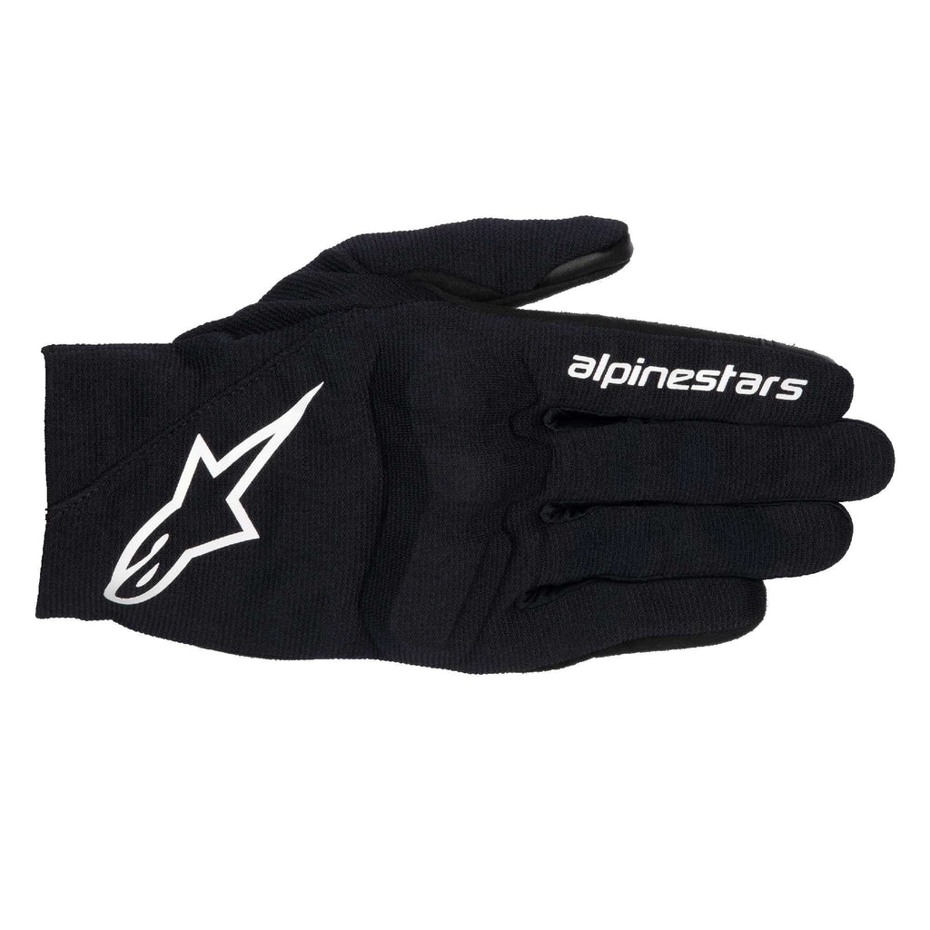 Alpinestars REEF V2 Motorcycle Short Textile Gloves (Black/White)