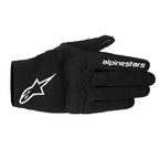 Alpinestars Women's REEF V2 Motorcycle Short Textile Gloves (Black/White)