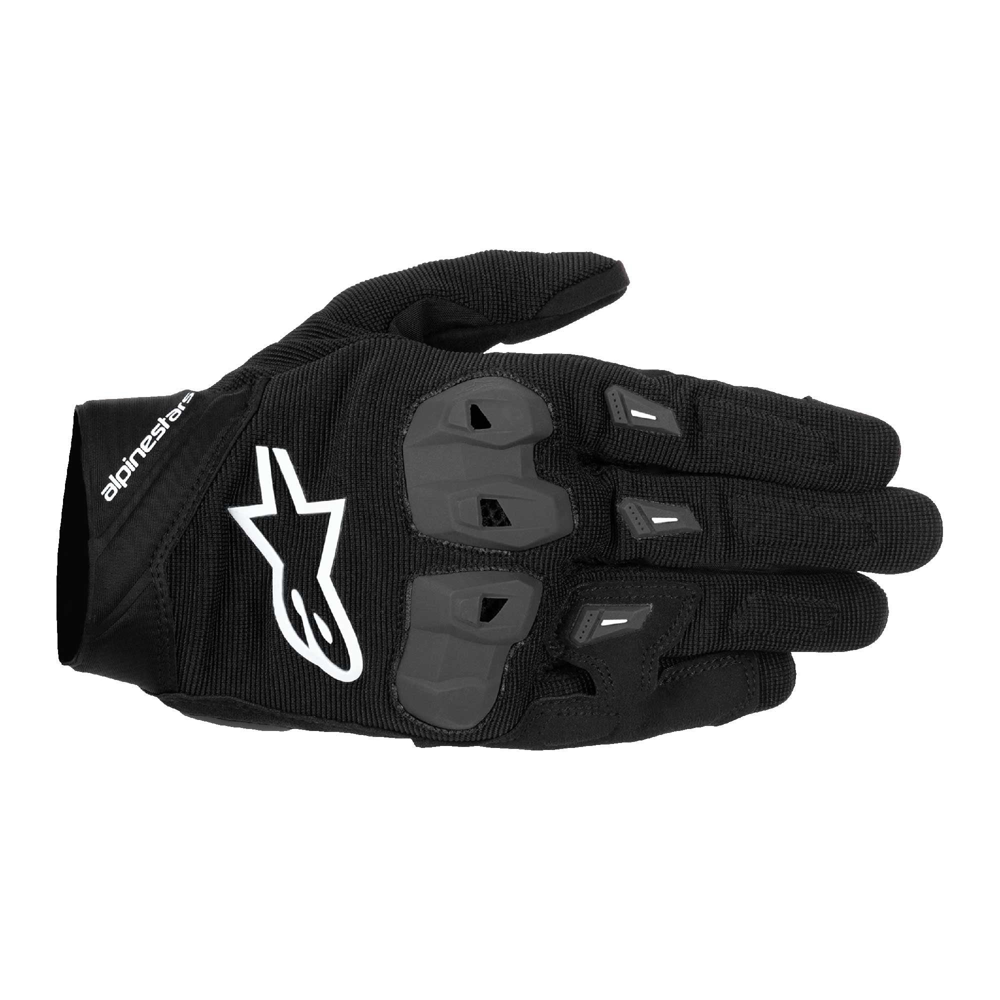 Alpinestars SP X 1 Motorcycle Short Sports Gloves (Black/White)