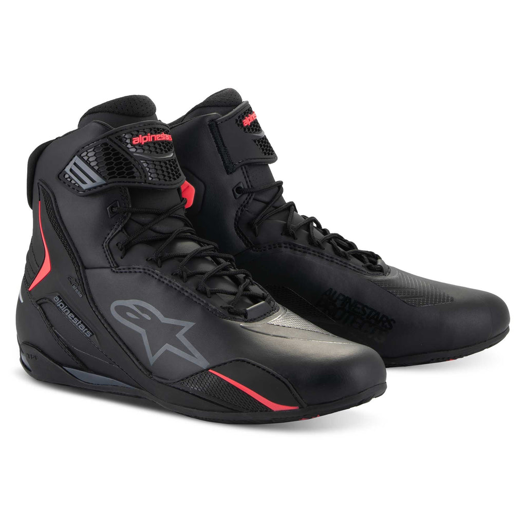 Alpinestars Women's Faster-4 Motorcycle Riding Shoes (Black/Diva Pink)