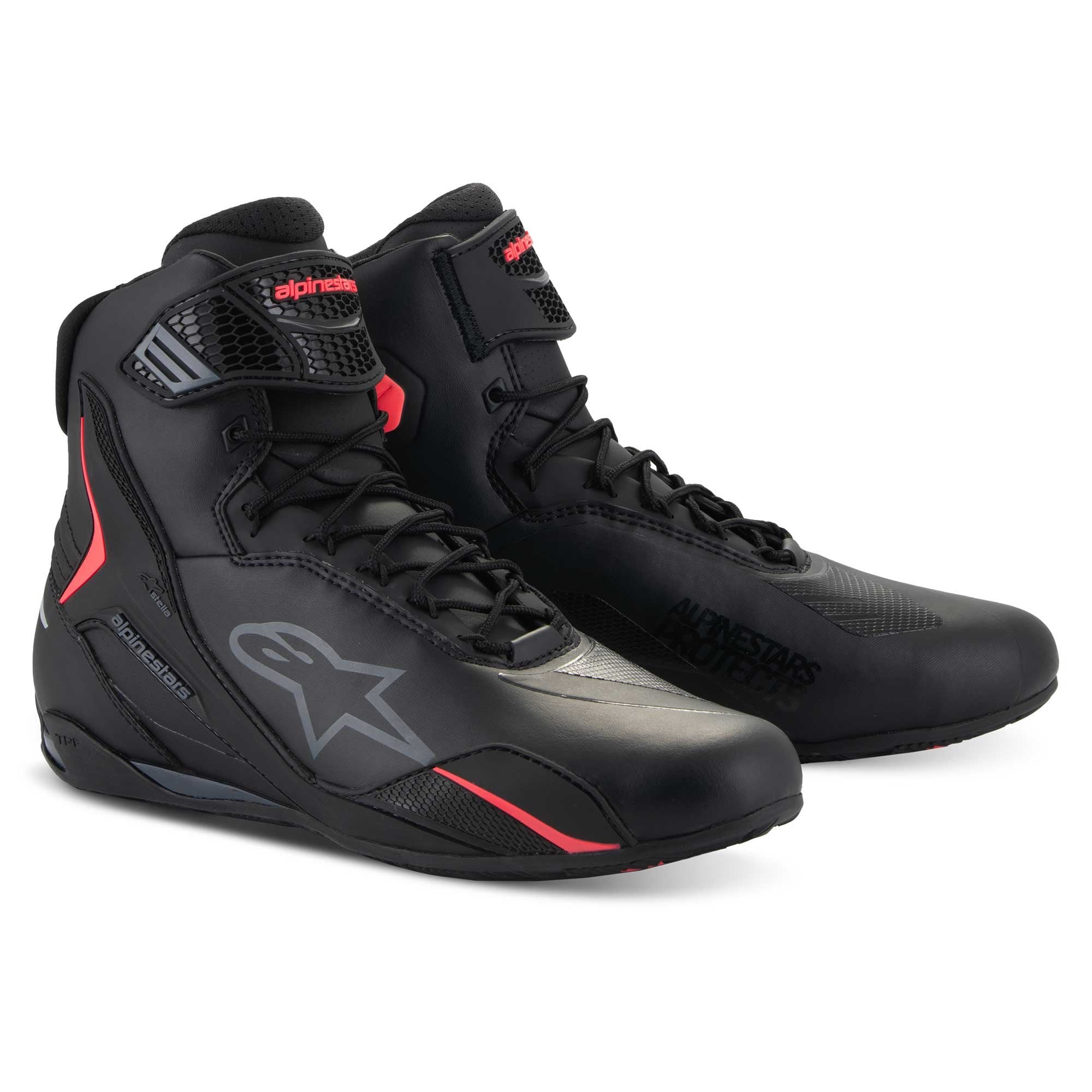 Alpinestars Women's Faster-4 Motorcycle Riding Shoes (Black/Diva Pink)