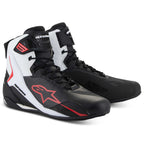 Alpinestars Faster-4 Motorcycle Riding Shoes (Black/White/Red)