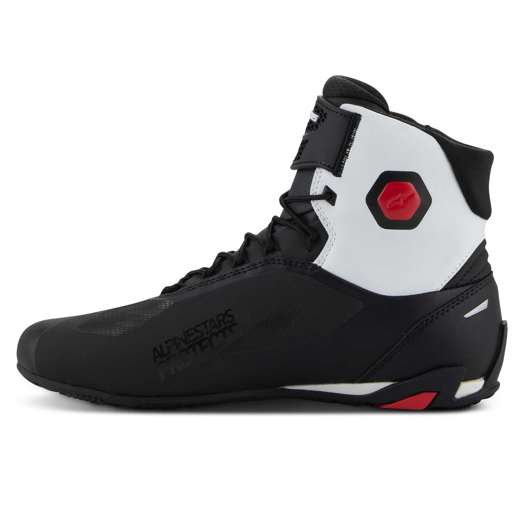 Alpinestars Faster-4 Motorcycle Riding Shoes (Black/White/Red)