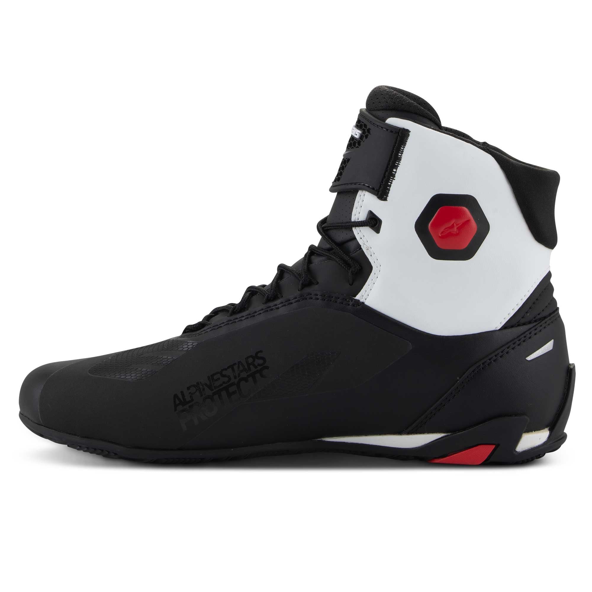Alpinestars Faster-4 Motorcycle Riding Shoes (Black/White/Red)