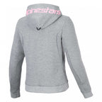 Alpinestars Women's Chrome V2 SPORT Motorcycle Hoodie (Grey Heather/Pink Fluo)