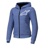 Alpinestars Women's Chrome V2 SPORT Motorcycle Hoodie (Blue/Violet/White)