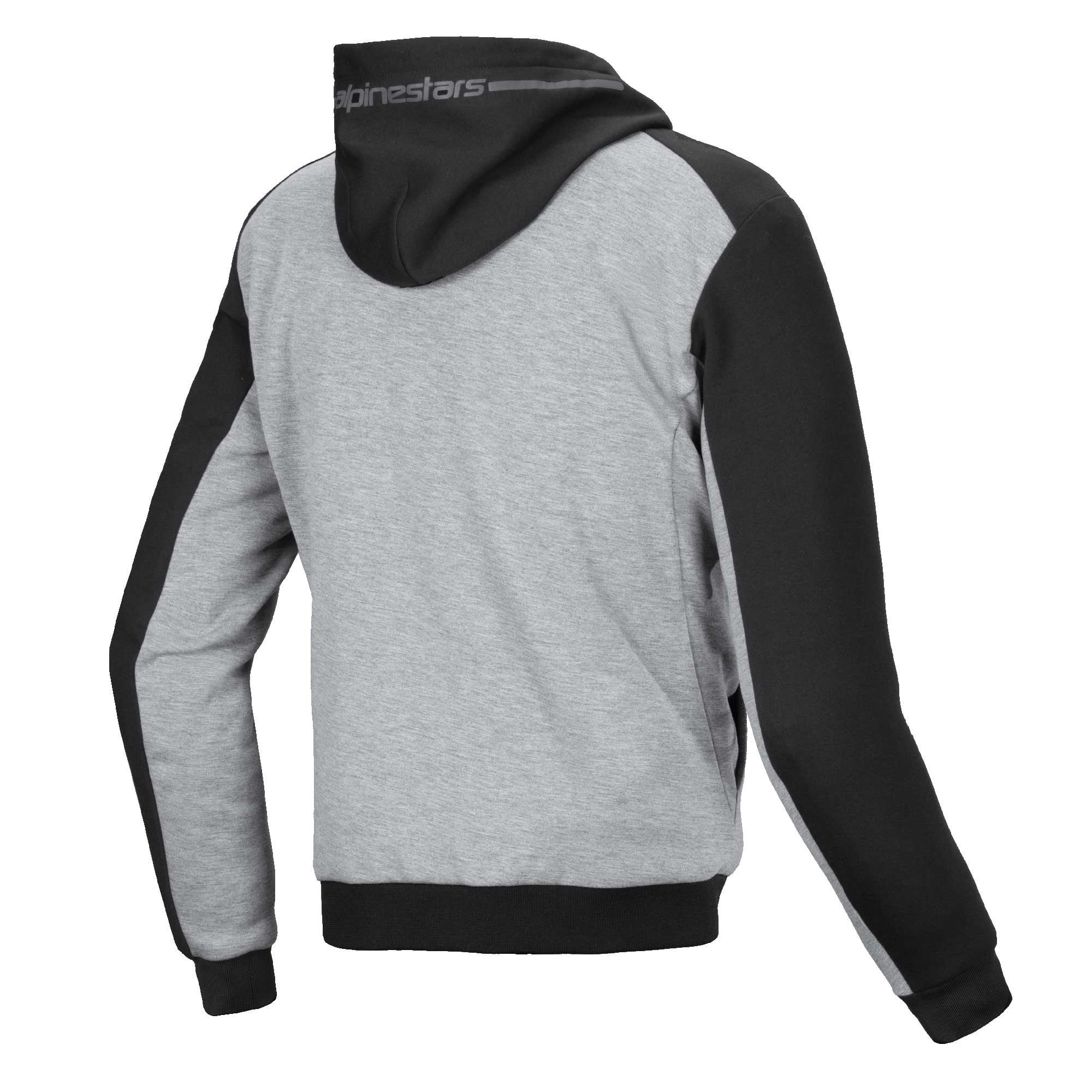 Alpinestars Chrome V2 SPORT Motorcycle Sports Jacket Hoodie (Black/Grey Heather/Red Fluo)