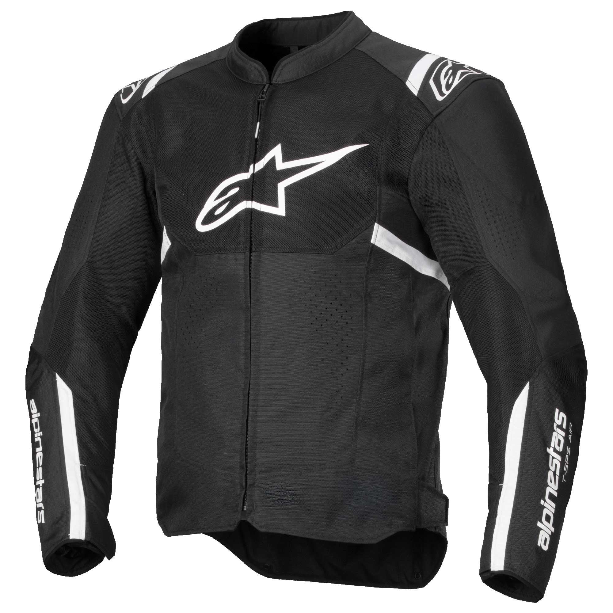 Alpinestars T-SPS AIR V2 Motorcycle Sports Vented Textile Jacket (Black/White)