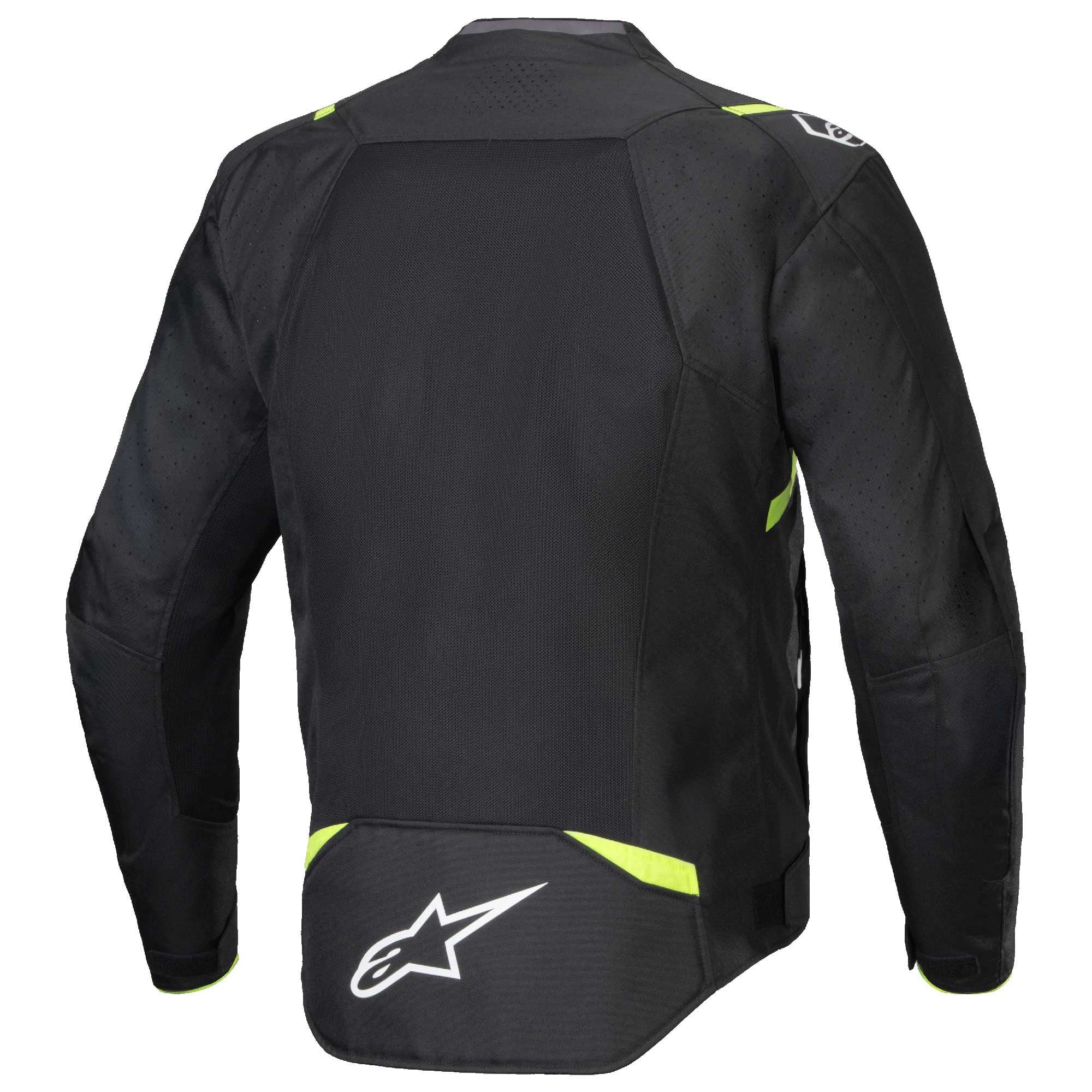 Alpinestars T-SPS AIR V2 Motorcycle Sports Vented Textile Jacket (Black/Yellow Fluo)
