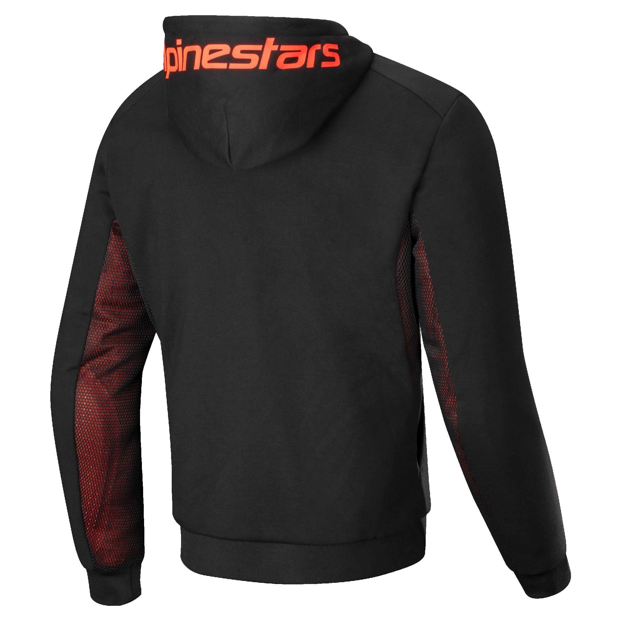 Alpinestars Chrome AIR SPORT Motorcycle Sports Jacket Hoodie (Black/Red Fluo)