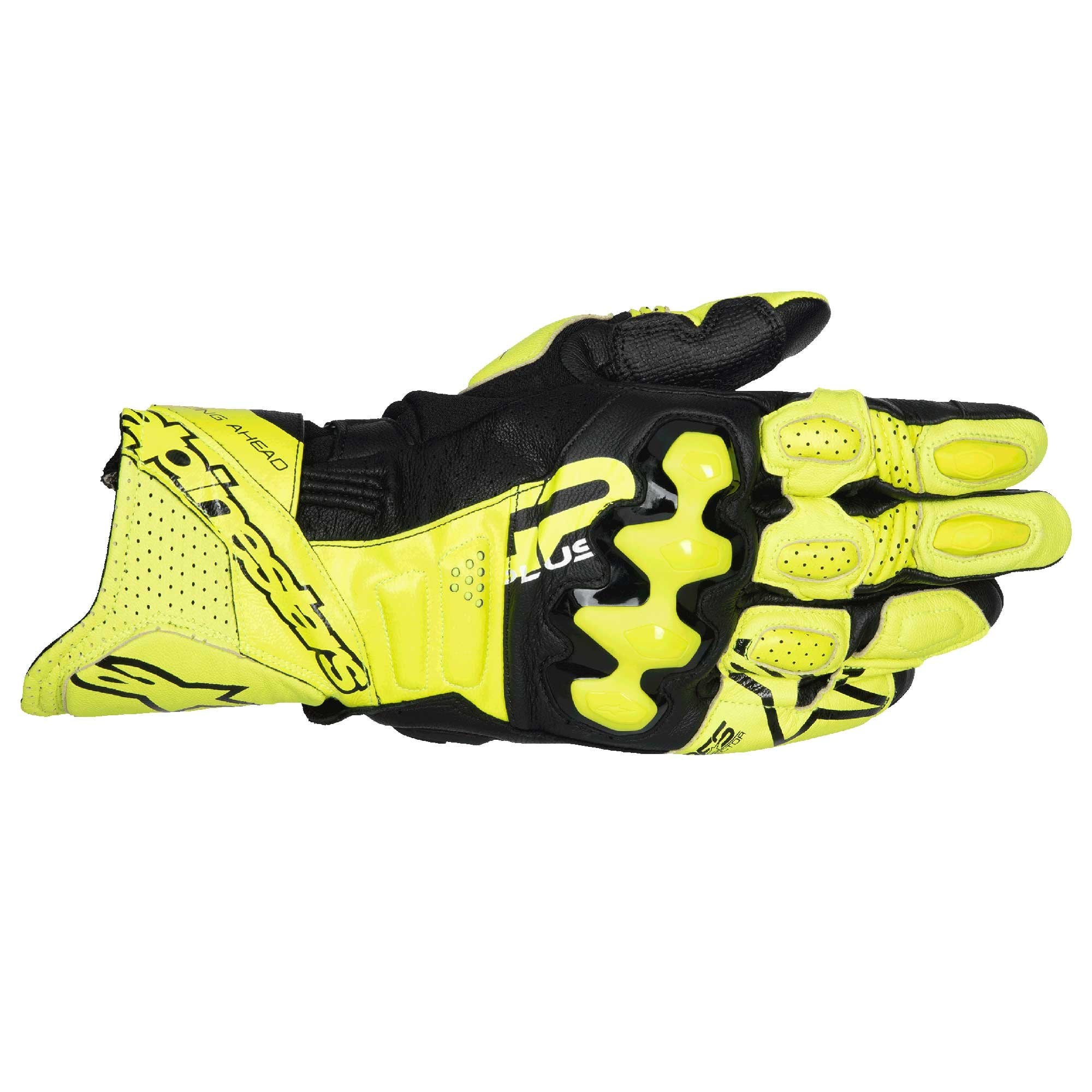 Alpinestars GP Plus R V3 Motorcycle Race Leather Gloves (Yellow Fluo/Black)