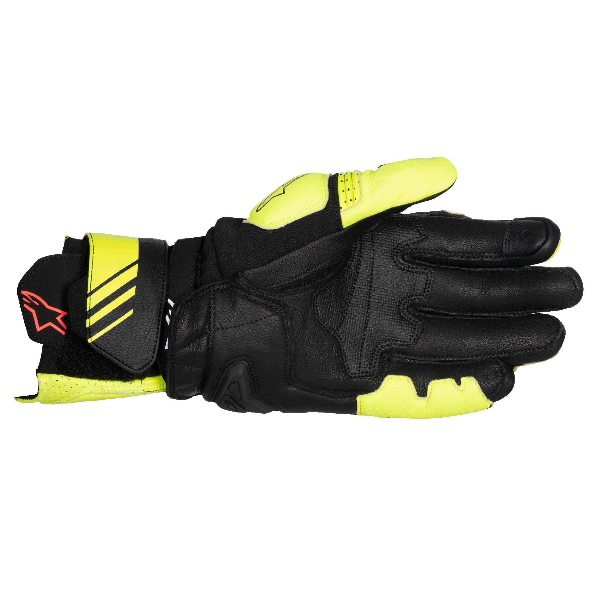Alpinestars GP Plus R V3 Motorcycle Race Leather Gloves (Yellow Fluo/Black)