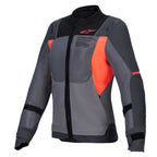 Alpinestars Stella ST-2 AIR Women's Motorcycle Vented Jacket (Deep Grey/Dark Grey/Fluo Coral)