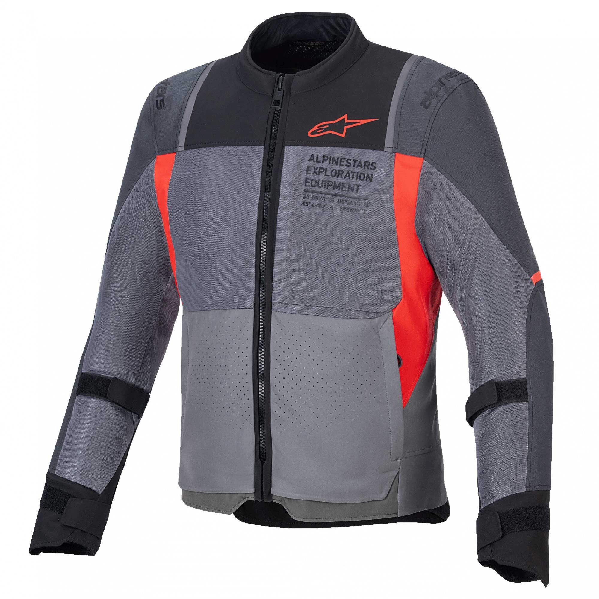 Alpinestars ST-2 AIR Motorcycle Touring Vented Jacket (Deep Grey/Dark Grey/Bright Red)