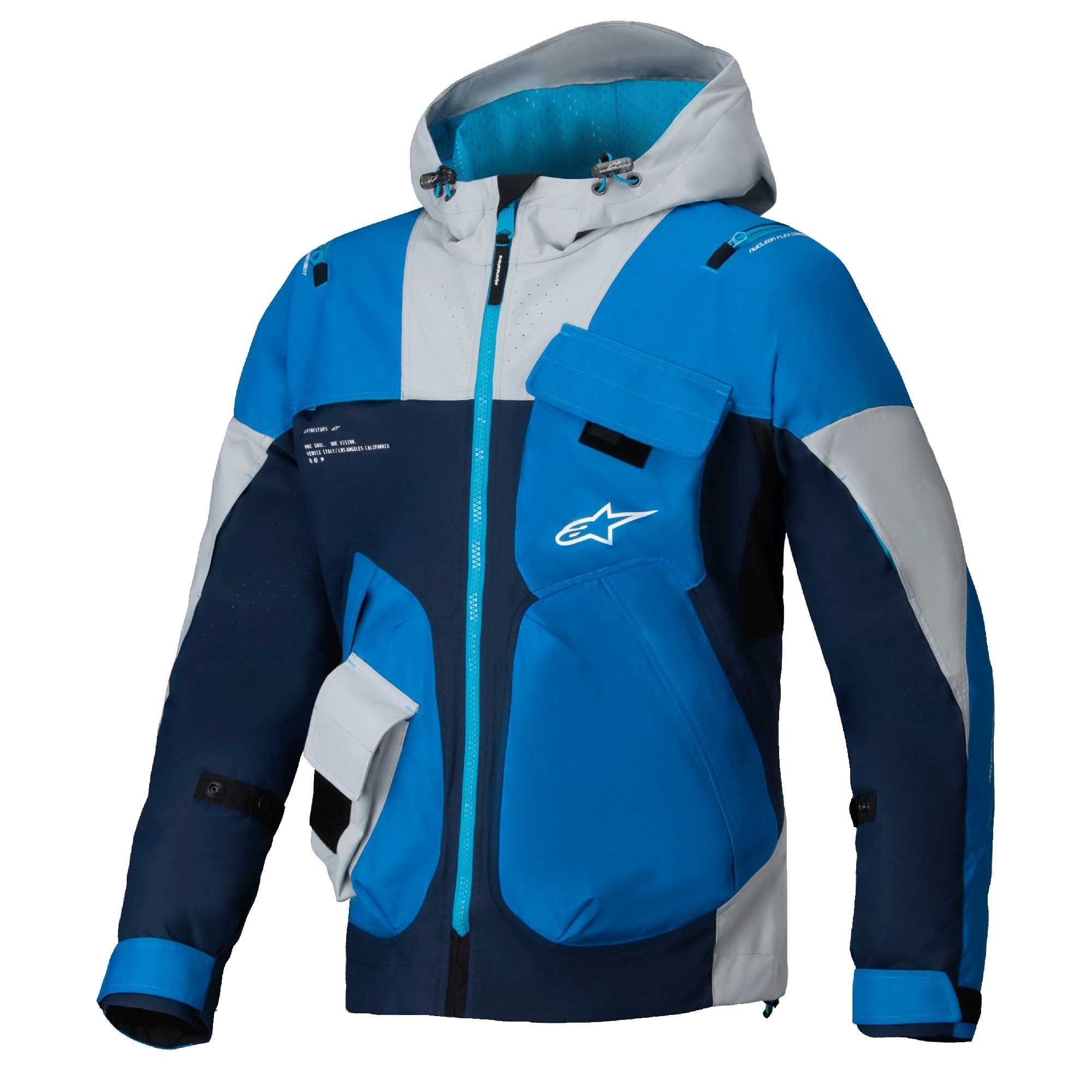 Alpinestars MOGRESS AIR Motorcycle Urban Textile Jacket (Blue Almond)