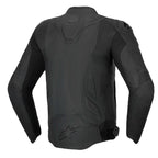 Alpinestars DUSK Airflow Motorcycle Leather Jacket (Black/Black)