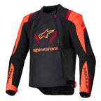 Alpinestars T-STUNT AIR Motorcycle Sports Textile Jacket (Black/Red Fluo/Dark Red)
