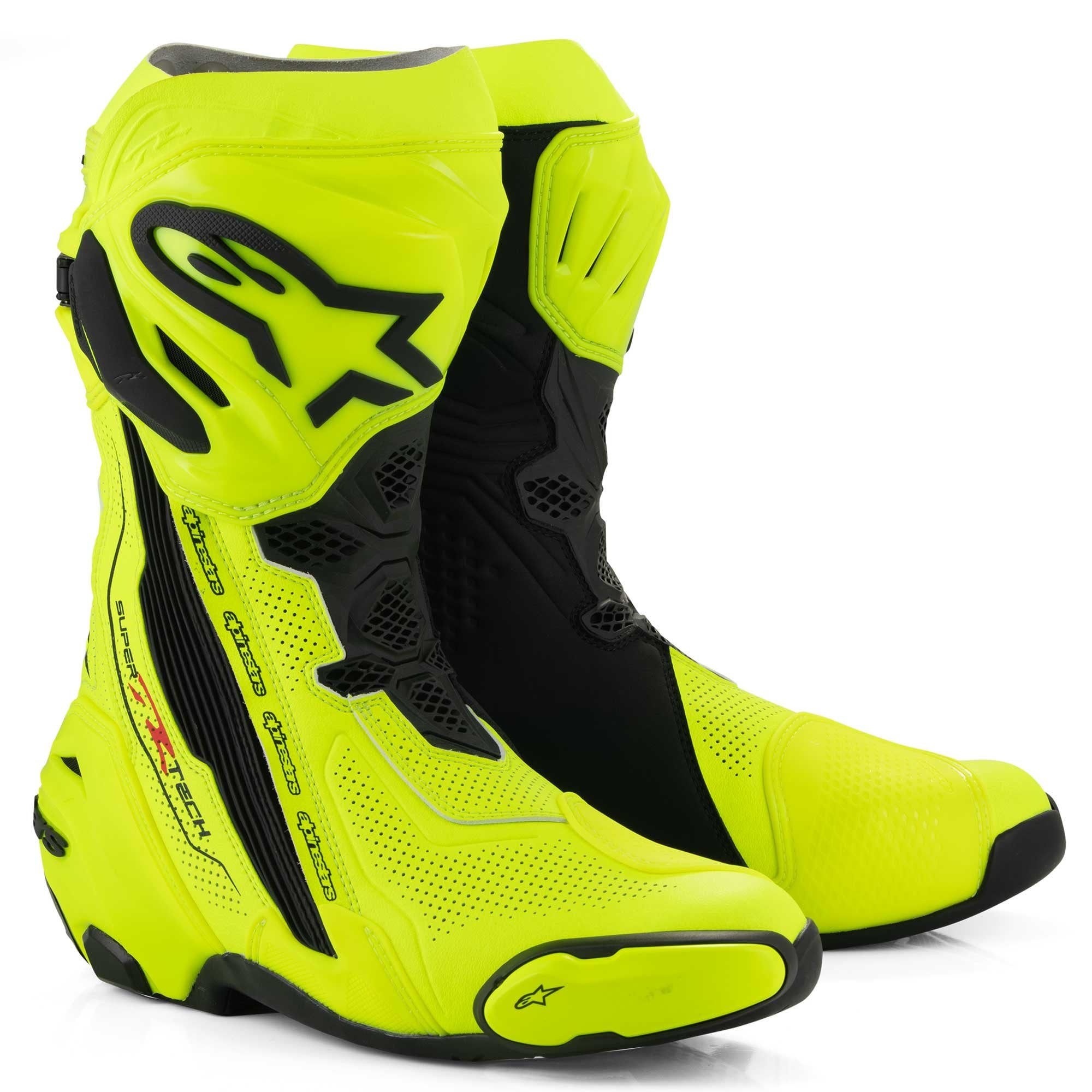 Alpinestars Supertech R VENTED Sports | Race Boots (Yellow Fluo/Black)