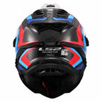 LS2 MX701 Explorer Carbon Frontier II Adventure Helmet (Black/Blue/Red/White)