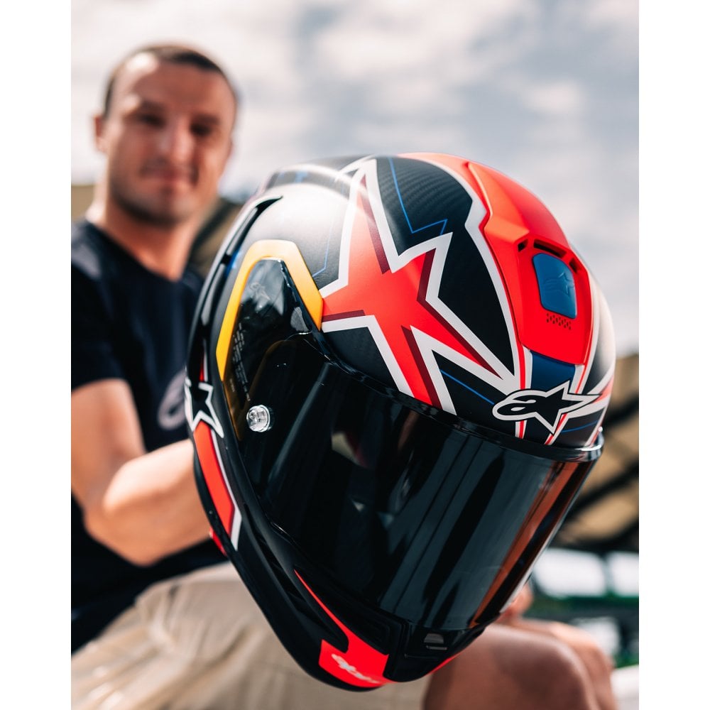 Alpinestars (Limited Edition) Helmet - Supertech R10 Jack Miller *Thriller 43* (Carbon/Red Matt)