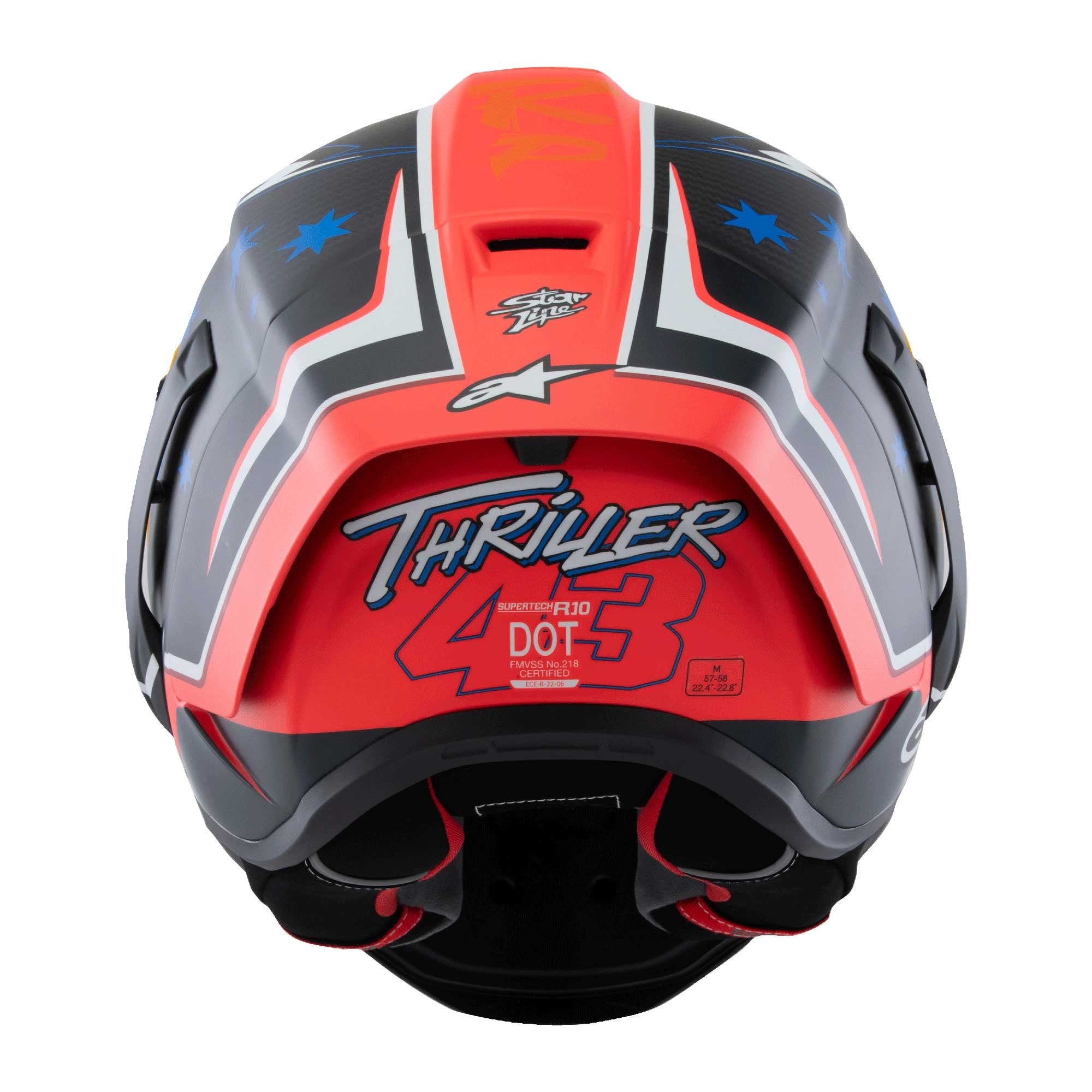 Alpinestars (Limited Edition) Helmet - Supertech R10 Jack Miller *Thriller 43* (Carbon/Red Matt)
