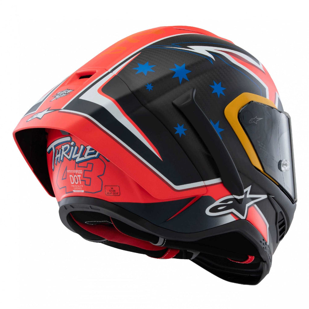 Alpinestars (Limited Edition) Helmet - Supertech R10 Jack Miller *Thriller 43* (Carbon/Red Matt)