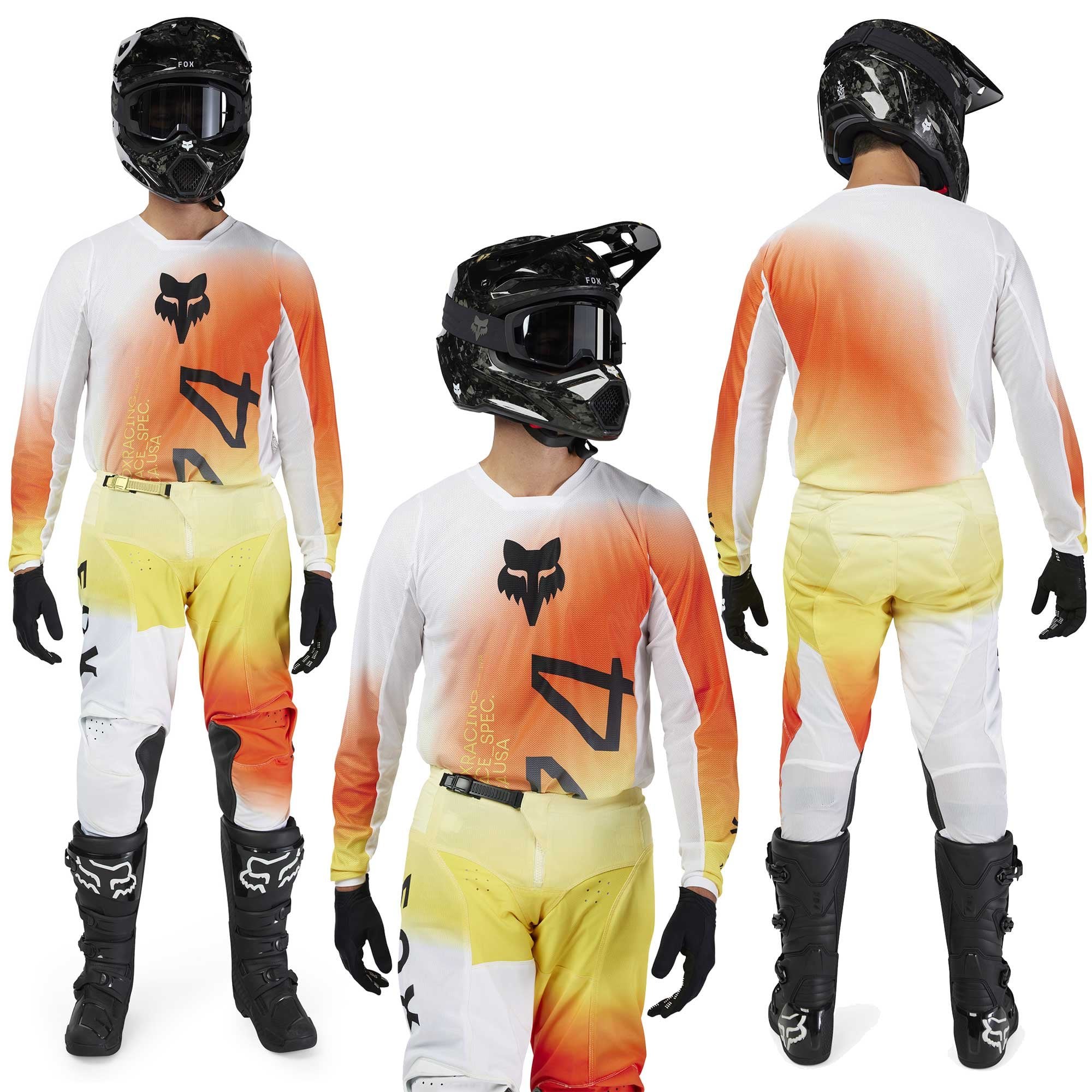 FOX (SALE) Jersey & Pant Kit - 180 AIR HAZE (White)