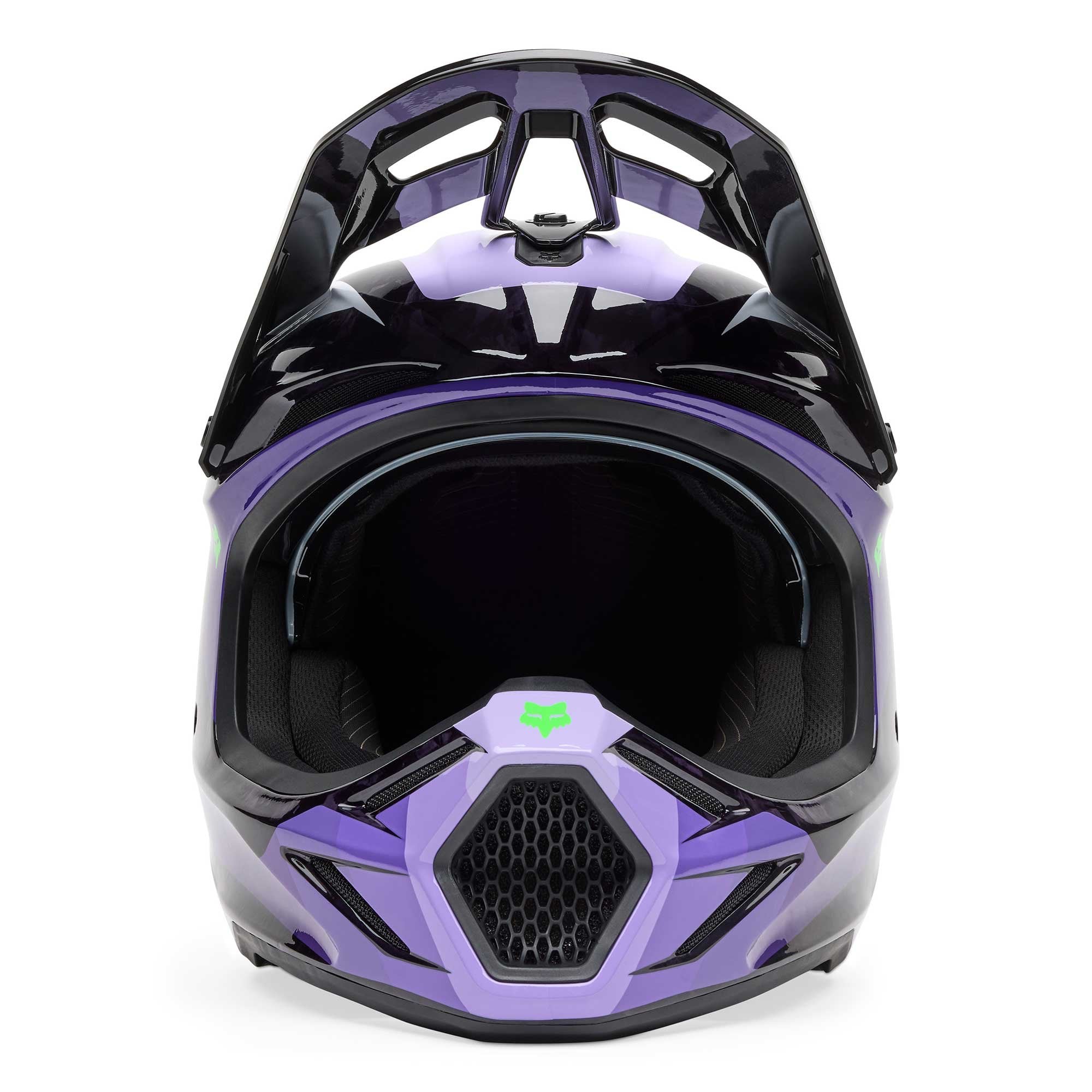 FOX Racing MX | Enduro Helmet - V3 RS Carbon GRID (Black/Purple)