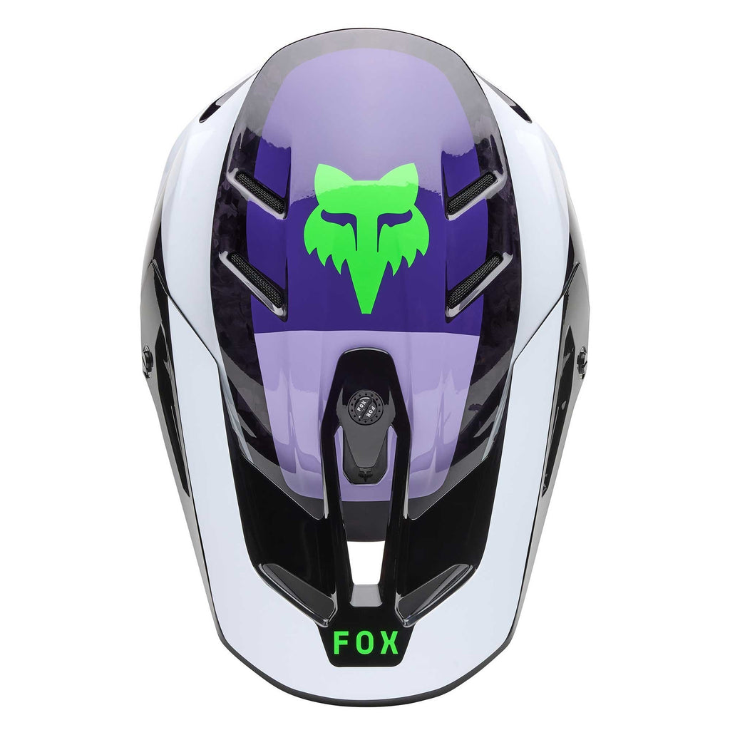 FOX Racing MX | Enduro Helmet - V3 RS Carbon GRID (Black/Purple)