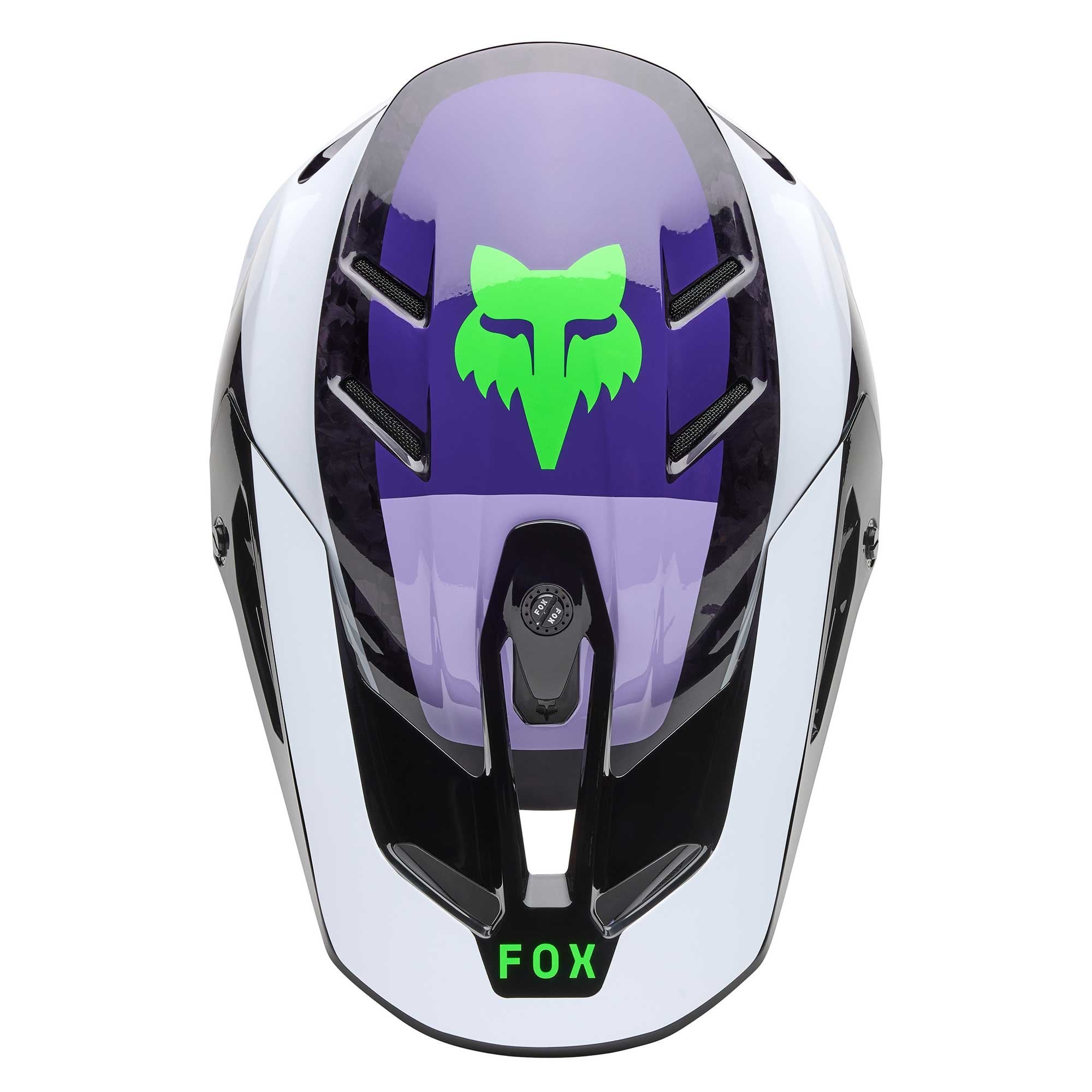 FOX Racing MX | Enduro Helmet - V3 RS Carbon GRID (Black/Purple)
