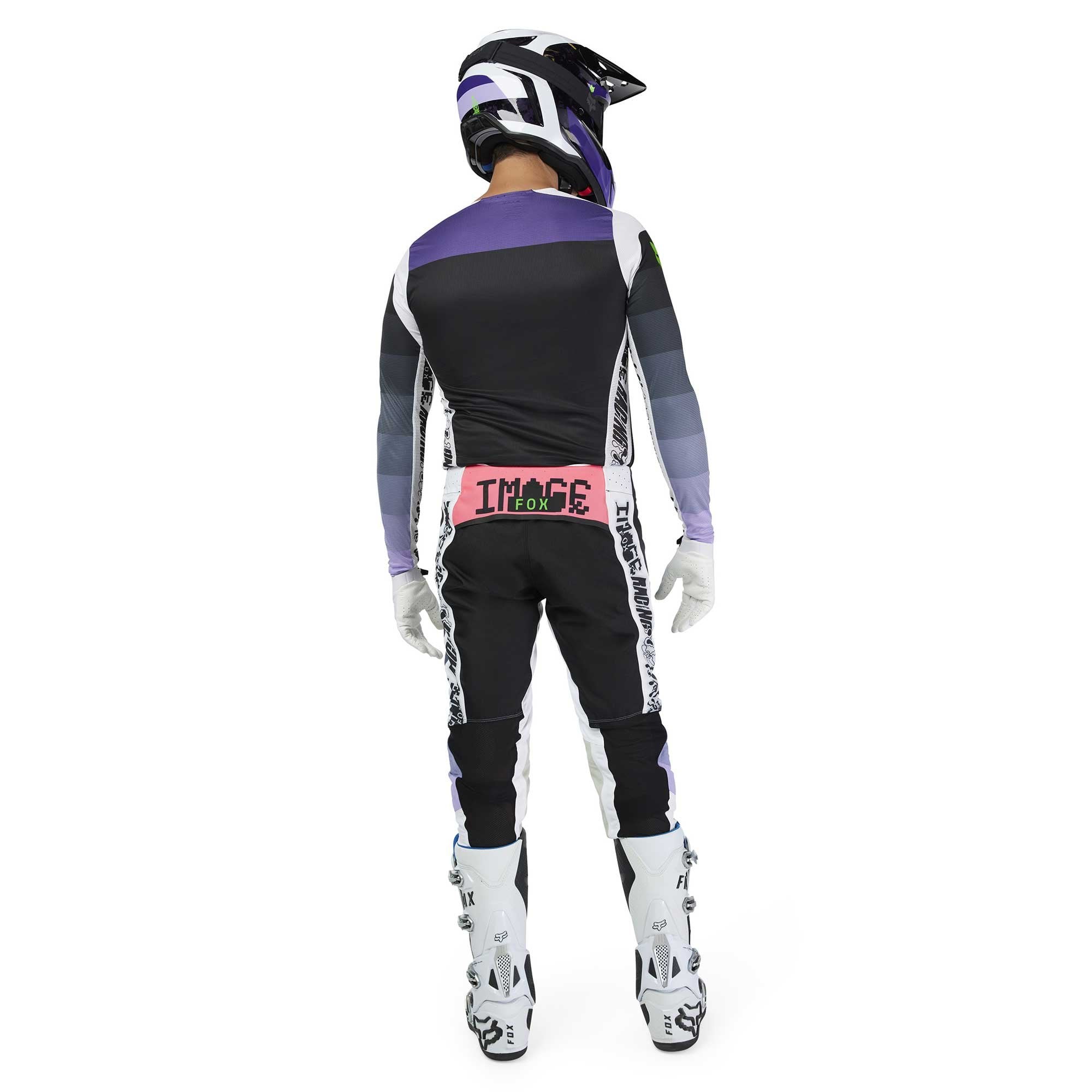 FOX (SALE) Jersey & Pant Kit - FlexAir GRID (Black/Purple)