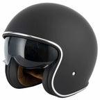 Vcan H589 Classic Open Face Helmet (Matte Black)