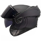 LS2 Motorcycle Touring Flip Over Helmet - FF910 Advant 2 - Solid (Matt Black)