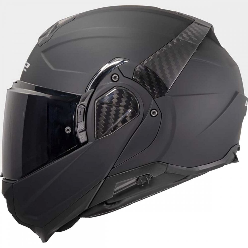 LS2 Motorcycle Touring Flip Over Helmet - FF910 Advant 2 - Solid (Matt Black)